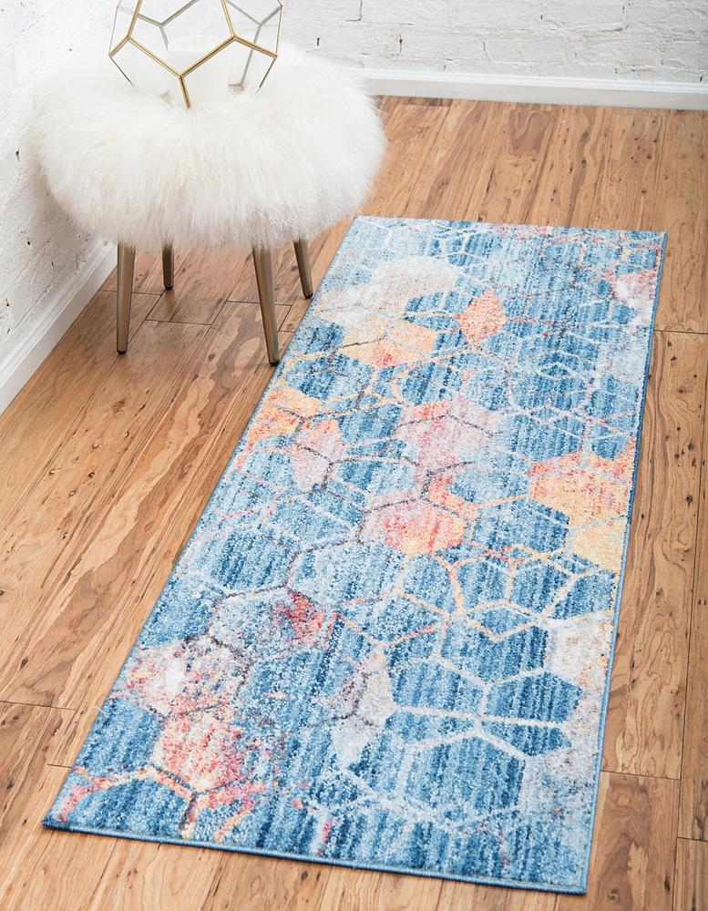 Reuben - Hexagon Pattern Color Blend Rug