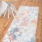 Reuben - Hexagon Pattern Color Blend Rug