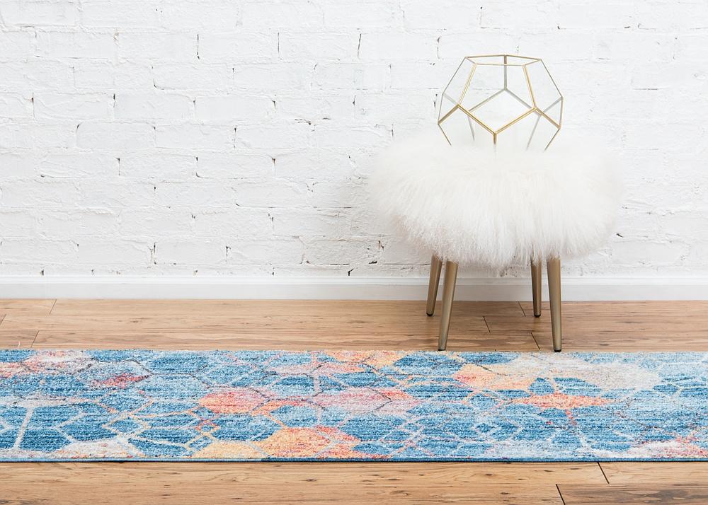 Reuben - Hexagon Pattern Color Blend Rug