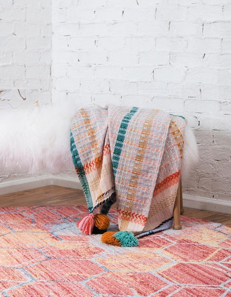 Reuben - Hexagon Pattern Color Blend Rug