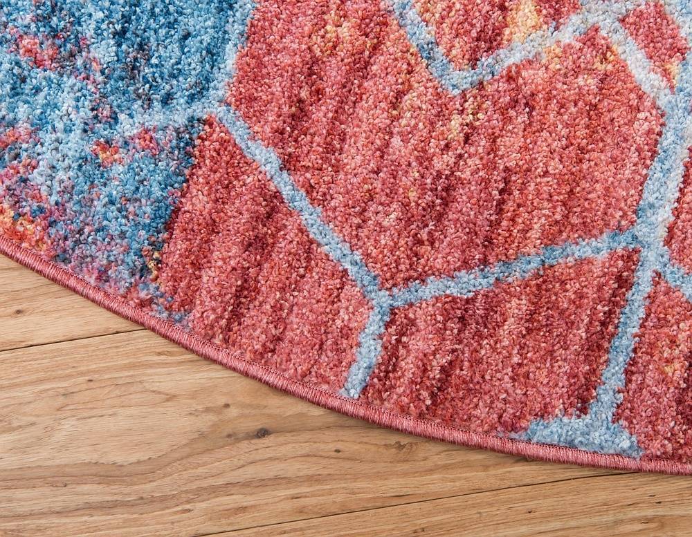 Reuben - Hexagon Pattern Color Blend Rug