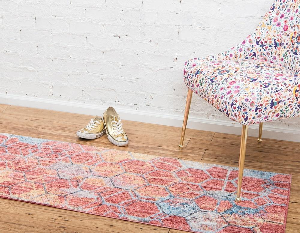 Reuben - Hexagon Pattern Color Blend Rug