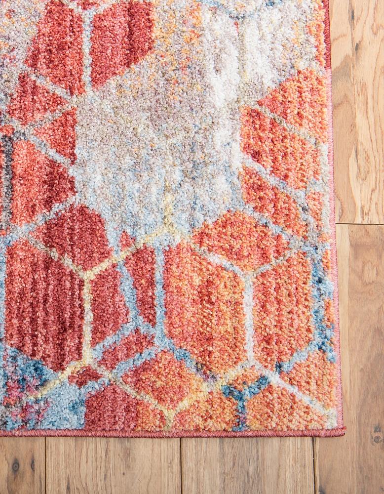 Reuben - Hexagon Pattern Color Blend Rug