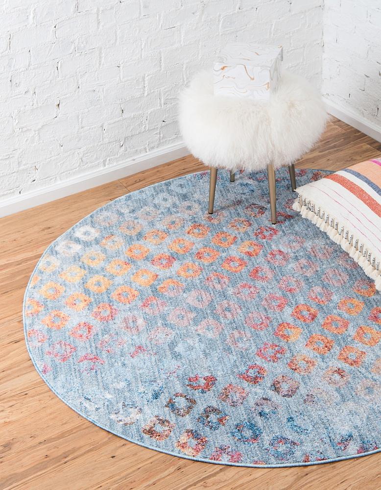 Devan - Rainbow Square Pattern Rug