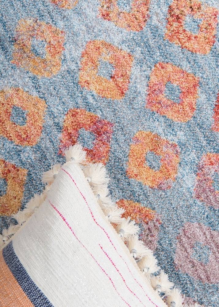 Devan - Rainbow Square Pattern Rug