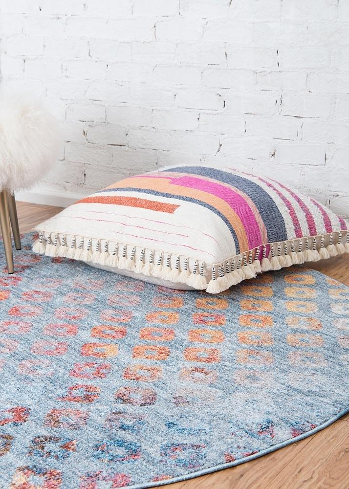 Devan - Rainbow Square Pattern Rug