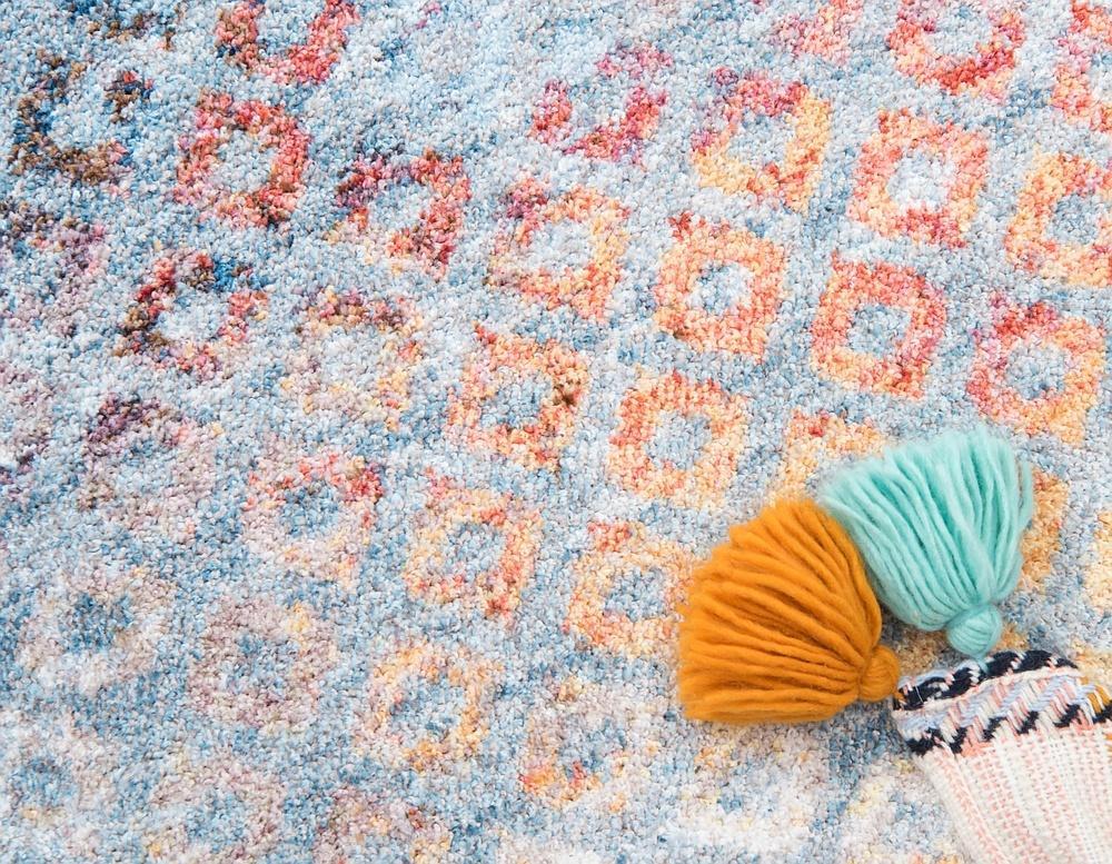 Devan - Rainbow Square Pattern Rug