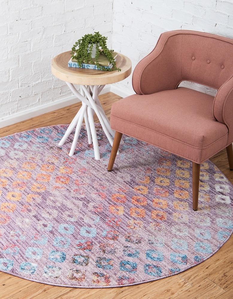 Devan - Rainbow Square Pattern Rug
