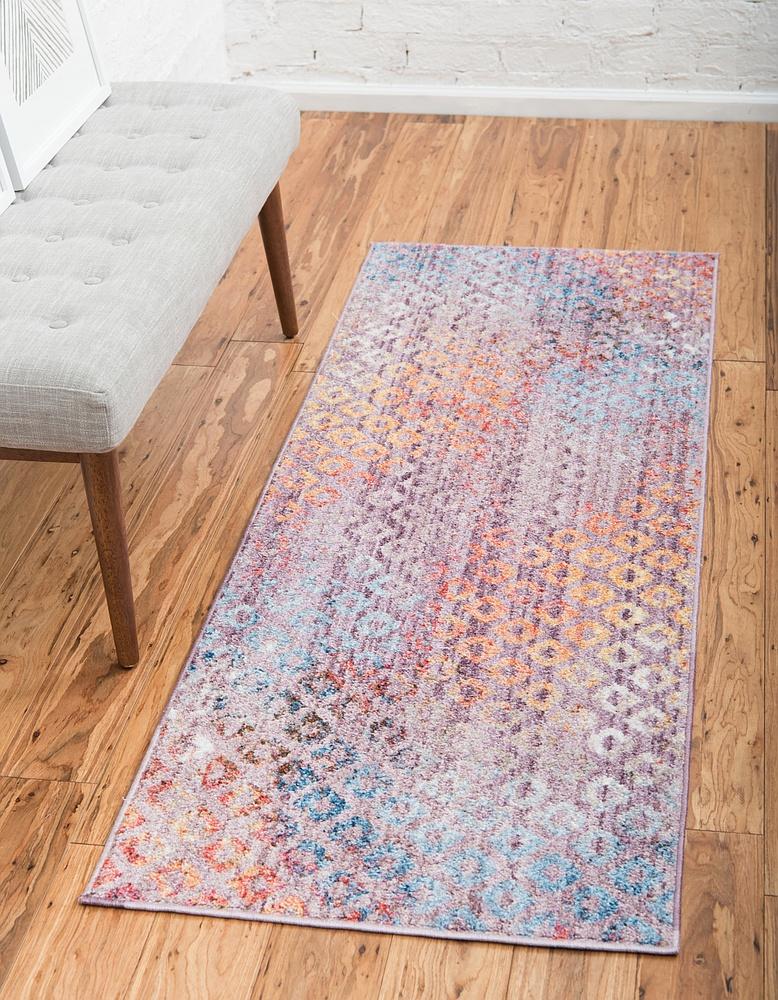 Devan - Rainbow Square Pattern Rug