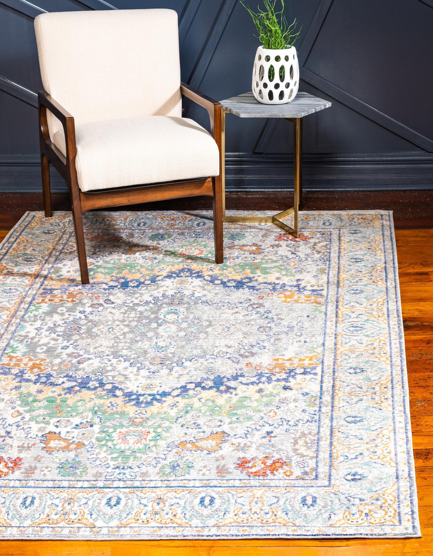 Turner - Gray & Blue Area Rug