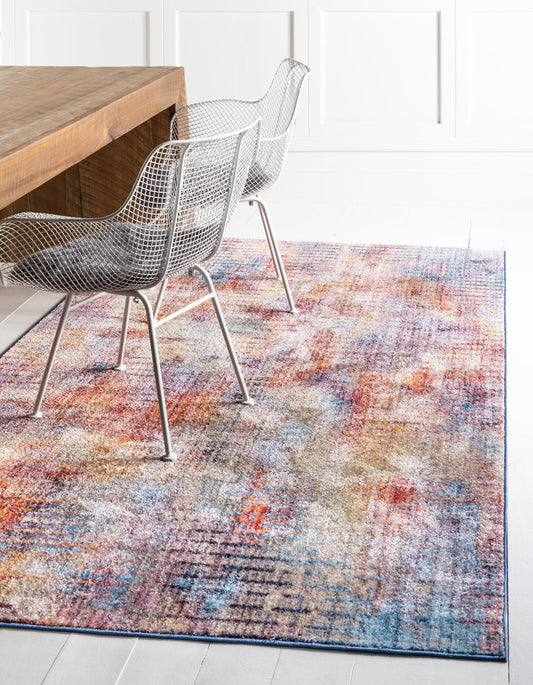 Gaige - Modern Faded Grid Soft Rug
