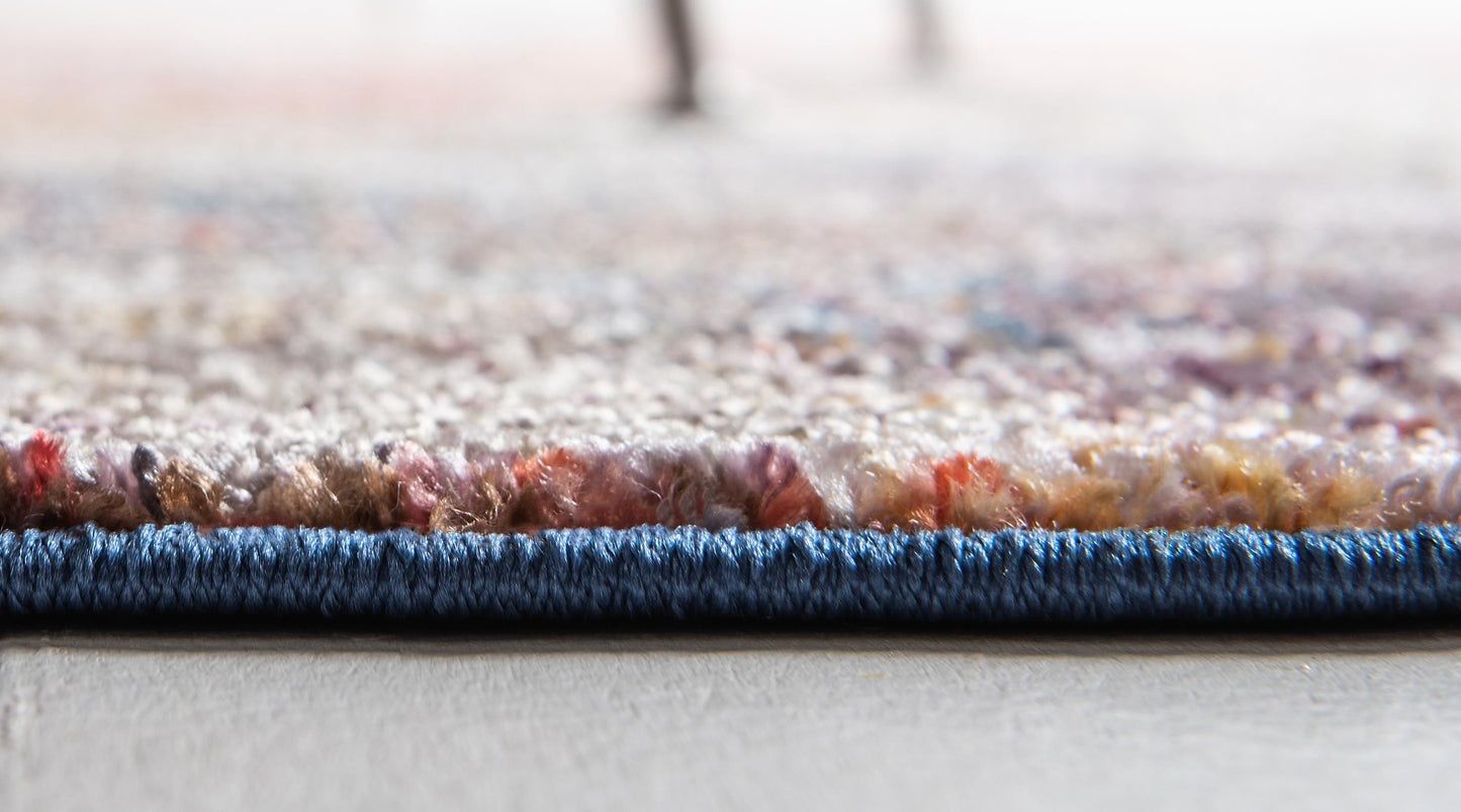 Gaige - Modern Faded Grid Soft Rug