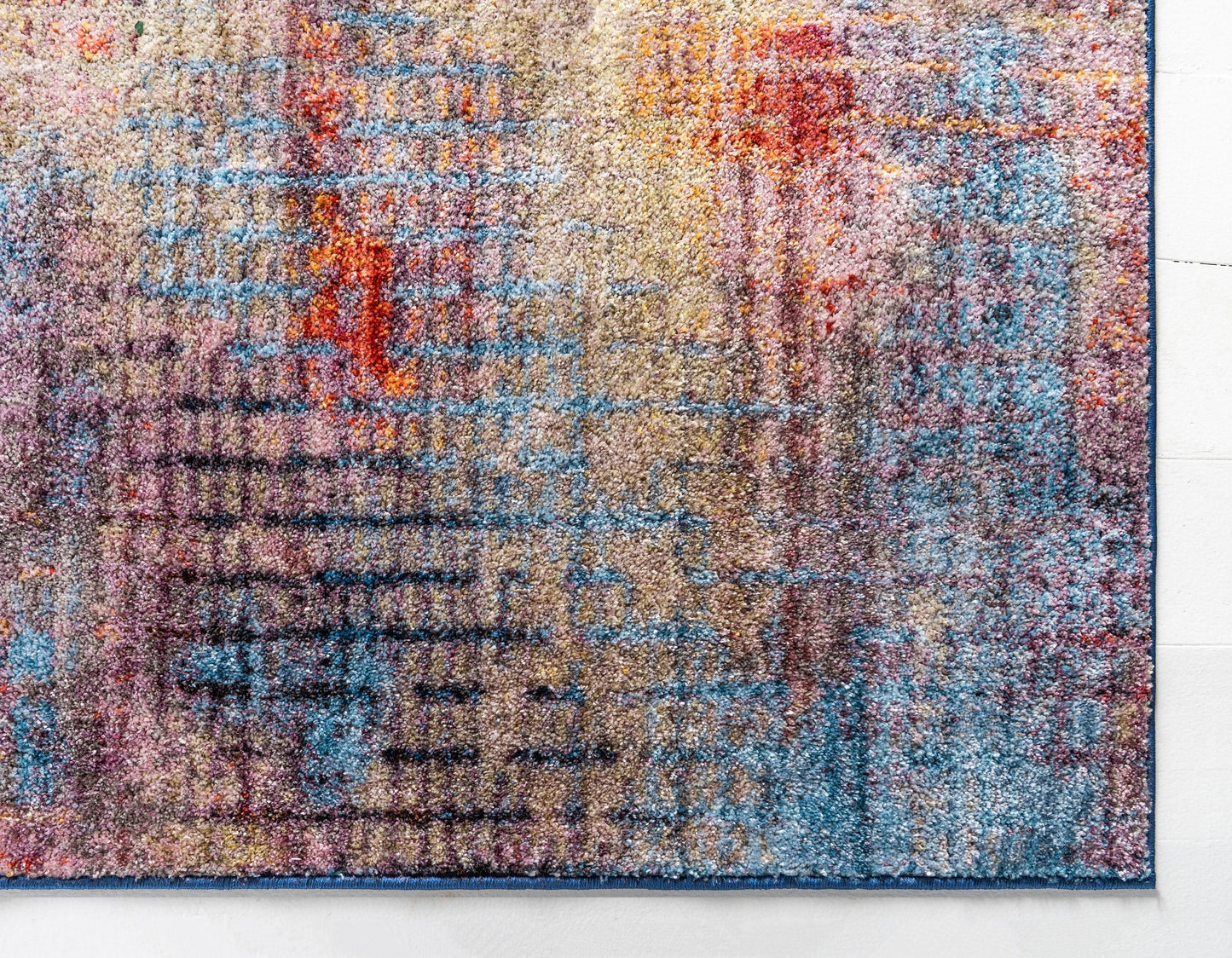 Gaige - Modern Faded Grid Soft Rug