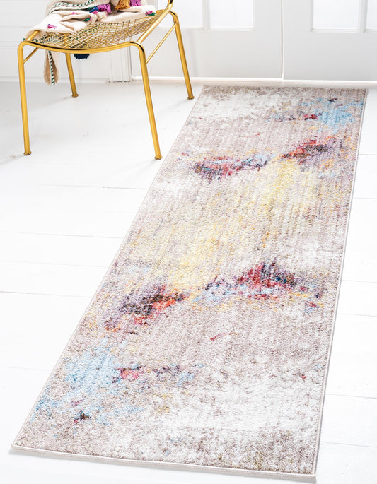 Ethen - Modern Gray Color Splash Rug