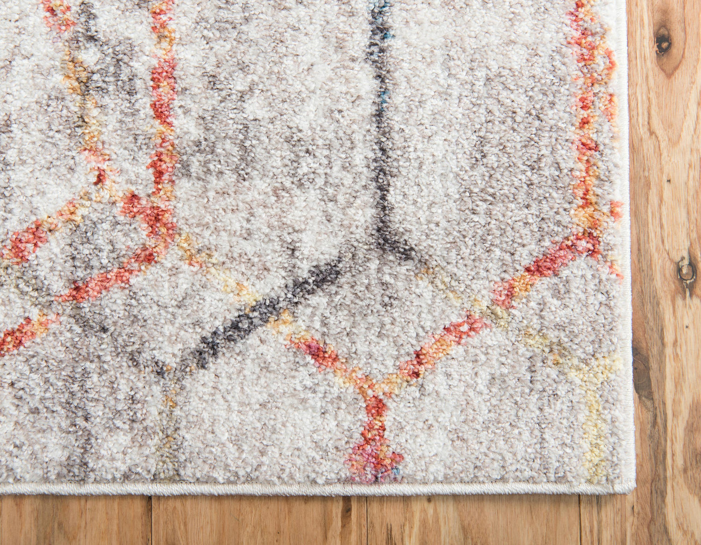 Reuben - Hexagon Pattern Color Blend Rug