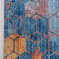 Reuben - Hexagon Pattern Color Blend Rug