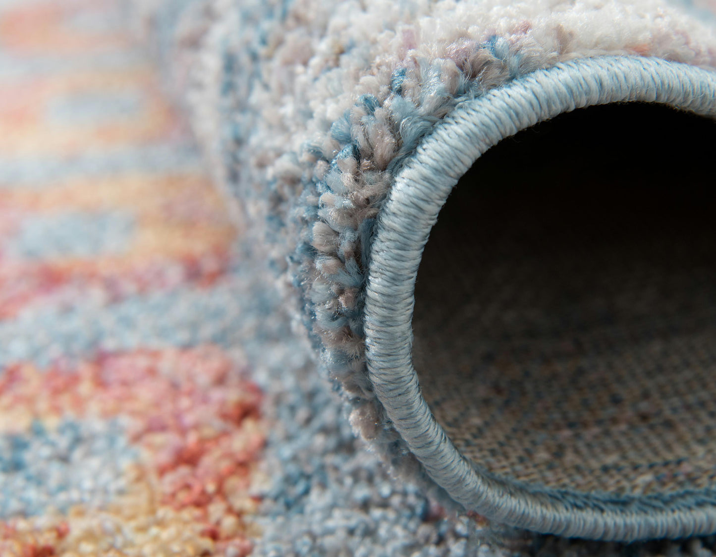 Devan - Rainbow Square Pattern Rug