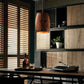 Erato - Hanging Wooden Wine Barrel Light