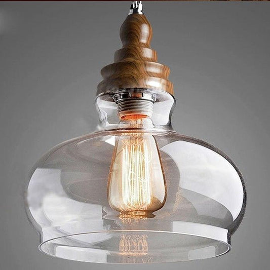 Thalia - Clear Glass Vintage Antique Hanging Light