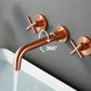 Bertinelli - Double Cross Handle Wall Mounted Faucet