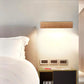 Eliana - Modern Wood Oak Shelf & Lamp