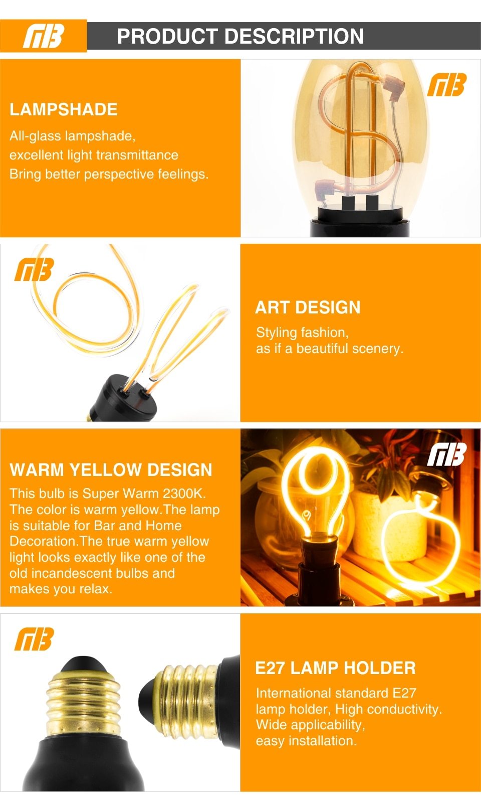 Jax - Classic Vintage LED Light Bulb