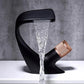 Annetta - Modern Chrome Plated Solid Brass Waterfall Spout Bathroom Faucet