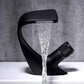 Annetta - Modern Chrome Plated Solid Brass Waterfall Spout Bathroom Faucet