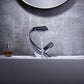 Annetta - Modern Chrome Plated Solid Brass Waterfall Spout Bathroom Faucet