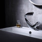 Annetta - Modern Chrome Plated Solid Brass Waterfall Spout Bathroom Faucet