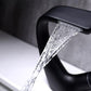 Annetta - Modern Chrome Plated Solid Brass Waterfall Spout Bathroom Faucet
