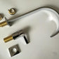 Raffo - Long Tube Two Hole Bathroom Sink Faucet
