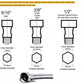 Raffo - Long Tube Two Hole Bathroom Sink Faucet