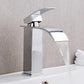 Val - Deck Mounted Waterfall Spout Chrome Bathroom Faucet
