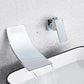 Leon - Chrome Wall Mount Waterfall Flow Single Handle Faucet