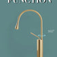 Raffeto - Brass Crane Bathroom Faucet