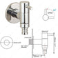 Linus - Chrome Wall Mounted Bathroom Faucet