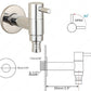Linus - Chrome Wall Mounted Bathroom Faucet