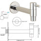 Linus - Chrome Wall Mounted Bathroom Faucet