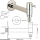 Linus - Chrome Wall Mounted Bathroom Faucet