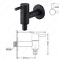 Linus - Chrome Wall Mounted Bathroom Faucet