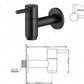 Linus - Chrome Wall Mounted Bathroom Faucet