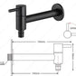 Linus - Chrome Wall Mounted Bathroom Faucet