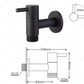 Linus - Chrome Wall Mounted Bathroom Faucet