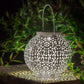 Bode - Round Solar Hanging Shadow Cast Lantern