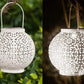 Bode - Round Solar Hanging Shadow Cast Lantern