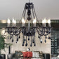 Modern Retro Drop Crystal Chandelier
