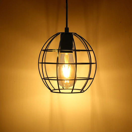 Spherical Hanging Cage Drop Ceiling Light