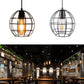 Spherical Hanging Cage Drop Ceiling Light