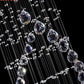 Modern LED Double Spiral Crystal Chandelier